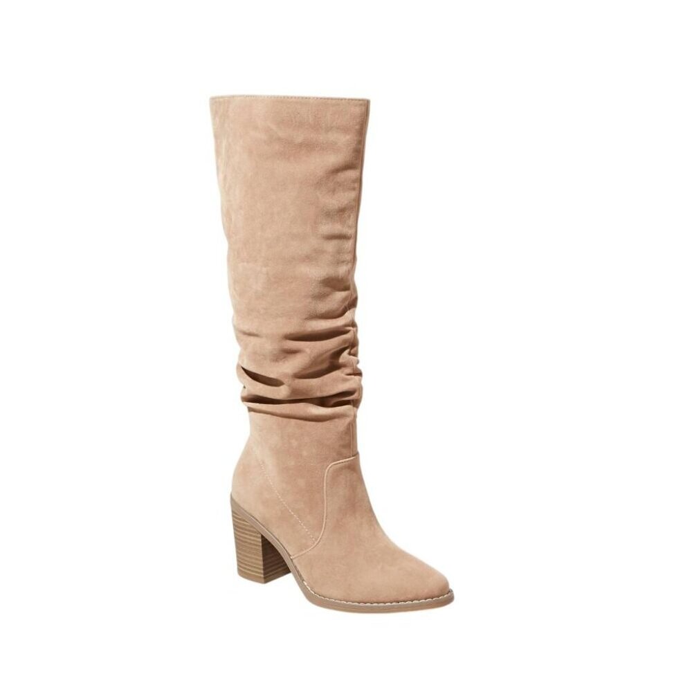 NWT Universal Thread Womens Harlan Dress Boots 88098579 Taupe Brown 6M